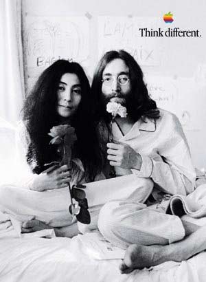 John and Yoko Apple think different